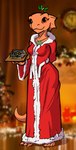 3_toes anthro bathrobe breasts christmas_clothing claws clothed clothing feet female fully_clothed holidays mistletoe non-mammal_breasts paws photo_background plant robe scales smile solo toe_claws toes bluedraggy kuroneko bethesda_game_studios christmas microsoft oblivion the_elder_scrolls quill-weave argonian scalie 2023 artist_collaboration hi_res photography_(artwork)