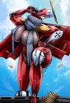 aircraft anthro areola big_breasts breasts bullet female lips machine metal scarf solo vehicle weapon wide_hips world_war_1 hazarts aircraft_humanoid animate_inanimate humanoid living_aircraft living_machine living_vehicle absurd_res hi_res