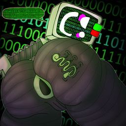 abstract_background anthro anus art_prompt big_butt binary_code blush butt butt_focus electronics for_a_head gaping gaping_anus green_anus huge_butt implied_scat looking_at_viewer machine male perineum puffy_anus pushbutton raphe_(anatomy) rear_view screen screen_face smile smirk solo talking_to_viewer television text swirlspicysoup die_of_death roblox rule34.xxx badware_(die_of_death) object_head robot screen_head tv_head 1:1 distracting_watermark english_text hi_res watermark