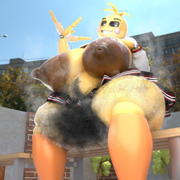 areola beakless belly belly_hair big_areola big_belly big_breasts big_nipples bodily_fluids body_hair breasts cheerleader cheerleader_outfit female hairy hairy_legs hairy_vulva heat_(temperature) huge_areola hyper hyper_areola hyper_pubes looking_at_viewer machine musk nipples outside pubes sharp_teeth slightly_chubby slightly_chubby_female solo steam sweat sweaty_body sweaty_breasts sweaty_legs sweaty_thighs teeth thick_thighs wide_hips yellow_body adri164 jams3d_(modeler) five_nights_at_freddy's five_nights_at_freddy's_2 scottgames lovetaste_chica toy_chica_(fnaf) animatronic avian bird chicken galliform phasianid robot 1:1 3d_(artwork) absurd_res digital_media_(artwork) hi_res