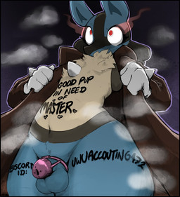 anthro balls biped blush bodily_fluids body_writing bottomless chastity_cage chastity_device clothed clothing coat coat_only ears_up exhibitionism eyebrows femboy flashing fur genitals hair leaning leaning_backward legs_together low-angle_view male male_anthro motion_lines mouth_closed nervous nub_chastity_cage open_clothing open_coat open_topwear pink_chastity_cage presenting presenting_balls public public_exposure solo standing submissive submissive_male sweat sweatdrop text thick_thighs three-quarter_view topwear topwear_only tuft underbelly undressing undressing_self wearing_chastity_cage wearing_chastity_device wide_eyed writing_on_belly writing_on_leg shoutingisfun game_freak nintendo pokemon generation_4_pokemon lucario mammal pokemon_(species) english_text