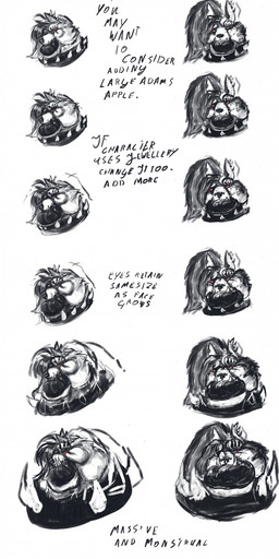 anthro big_muscles brows brute brutification collar fangs female fur growth hair huge_muscles hyper hyper_muscles lips muscle_growth muscular muscular_anthro piercing red_sclera simple_background solo spiked_collar spikes teeth text thick_bottom_lip thick_lips transformation tusks white_body white_fur whiskered_gentelman hellaverse helluva_boss mythology loona_(helluva_boss) canid canid_demon canine demon hellhound mammal mythological_canine mythological_creature absurd_res digital_media_(artwork) english_text hi_res long_image tall_image