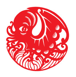 chinese_paper_cutting face_tentacles membrane_(anatomy) membranous_wings pupils silhouette simple_background slit_pupils tentacles white_background wings sunnyclockwork cthulhu_mythos h._p._lovecraft cthulhu mind_flayer 2015 digital_drawing_(artwork) digital_media_(artwork) hi_res monochrome red_and_white