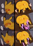 anthro anus balls blush bodily_fluids butt cum erection feral fur genital_fluids genitals male orgasm penetrable_sex_toy penis sex_toy solo through_wall twitching yellow_body yellow_fur dntks_4320 nintendo pokemon generation_1_pokemon pikachu pokemon_(species) censored hi_res
