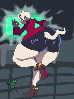 anthro big_butt boots butt clothing eyewear footwear glasses high_heels male shoes solo spats tail turboyabo idw_publishing sega sonic_the_hedgehog_(comics) sonic_the_hedgehog_(idw) sonic_the_hedgehog_(series) doctor_starline mammal monotreme platypus absurd_res hi_res