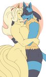 5_fingers anthro anthro_on_anthro big_breasts black_body black_fur black_nose blonde_hair blue_body blue_fur blush breast_squish breasts butt cuddling duo eyes_closed female fingers fur hair hand_on_back hand_on_neck hand_spike hug humanoid_hands interspecies intimate kissing long_hair male male/female multi_tail multicolored_body multicolored_fur nude nude_anthro nude_female nude_male pokemorph ponytail romantic romantic_couple smile spikes spikes_(anatomy) squish standing tail tan_body tan_fur tasteful_nudity yellow_body yellow_fur slightlysimian nintendo pokemon bill_(skybluefox) rose_(skybluefox) canid generation_1_pokemon generation_4_pokemon lucario mammal ninetales pokemon_(species) 2022 hi_res