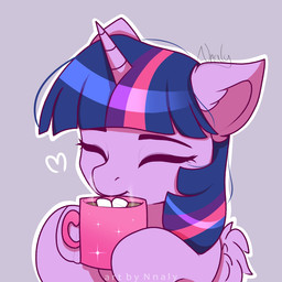 beverage candy chocolate container cup dessert eyes_closed female feral food hair_strands heart_symbol horn hot_chocolate marshmallow mug simple_background solo steam wings nnalyart friendship_is_magic hasbro my_little_pony mythology twilight_sparkle_(mlp) equid equine mammal mythological_creature mythological_equine winged_unicorn 1:1 hi_res