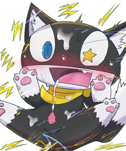 anal anal_penetration animal_genitalia animal_penis anthro balls biped black_body black_fur blue_eyes blush blush_lines bodily_fluids claws constricted_pupils cum cum_on_face cum_on_mask cum_on_own_face cum_on_self cumshot ejaculation electrostimulation feet feline_genitalia feline_penis finger_claws front_view fur genital_fluids genitals gloves_(marking) handpaw hands-free hindpaw improvised_sex_toy inner_ear_fluff kerchief leg_markings male male_anthro markings mask messy_tail mostly_nude multicolored_body multicolored_fur object_in_ass open_mouth paws penetration penile_spines penis plantigrade pupils scarf scarf_only sex_toy sex_toy_in_ass sex_toy_insertion sharp_teeth shortstack shortstack_male simple_background slim slim_anthro slim_male slit_pupils small_pupils socks_(marking) solo star_pupils status_effect tail tail_markings teeth tongue_showing tuft two_tone_body two_tone_fur white_background white_body white_fur wide_eyed badwingm atlus megami_tensei persona_(series) persona_5 sega morgana_(persona) domestic_cat felid feline felis mammal tuxedo_cat 2023 digital_drawing_(artwork) digital_media_(artwork) hi_res shaded soft_shading