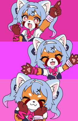 accessory anthro cosplay female hair_accessory solo unknown_artist deco_27_(producer) rabbit_hole_(deco_27) vocaloid vtuber yamaha_corporation hatsune_miku ailurid mammal red_panda hi_res