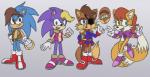 anthro blue_eyes female fur group male mature_anthro mature_female narrow_hips orange_body orange_fur purple_body purple_fur thin_calves thin_legs thin_thighs itoruna archie_comics sega sonic_the_hedgehog_(archie) sonic_the_hedgehog_(comics) sonic_the_hedgehog_(series) amadeus_prower bernadette_hedgehog jules_hedgehog rosemary_prower canid canine eulipotyphlan fox hedgehog mammal 2018 digital_media_(artwork) hi_res