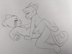 anthro areola bodily_fluids breasts cum cum_in_pussy cum_inflation cum_inside cute_fangs duo ears_back entwined_tails excessive_cum excessive_genital_fluids eyebrow_slit eyebrows fangs female fluffy fluffy_tail from_front_position genital_fluids inflation internal legs_around_partner lying male male/female markings missionary_position nipples nude on_back orgasm pivoted_ears sex striped_markings striped_tail stripes tail tail_coil tail_markings teeth tongue tongue_out x-ray_view sleepysheepy17 hazel_(spleccc) domestic_cat felid feline felis mammal procyonid raccoon 4:3 absurd_res graphite_(artwork) hi_res monochrome traditional_media_(artwork)