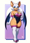 anthro boots breasts clothed clothing female footwear gloves hair handwear heart_symbol legwear lipstick makeup shoes solo thick_thighs thigh_boots thigh_highs wide_hipped_female wide_hips wings gravydood sega sonic_the_hedgehog_(series) rouge_the_bat bat mammal hi_res