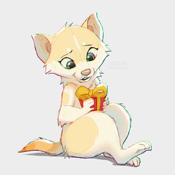 4_fingers 4_toes anthro box cheek_tuft container eyelashes facial_tuft feet female fingers fur grey_background grey_eyes holding_box holding_container holding_object holding_present looking_at_object nude pink_nose present_box short_snout simple_background sitting solo tail tan_body tan_fur teeth toes tuft yellow_body yellow_fur yellow_ribbon azzai shurya dasyurid dasyuromorph mammal marsupial tasmanian_devil 1:1 2021 colored colored_sketch digital_drawing_(artwork) digital_media_(artwork) guide_lines shaded sketch