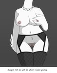 anthro big_breasts black_clothing black_garter_belt black_legwear black_pussy black_stockings black_thigh_highs breast_grab breasts clitoris clothed clothing faceless_character female garter_belt garter_straps gem genitals hand_on_breast ineffective_clothing jewelry legwear legwear_only lingerie long_labia mature_female mostly_nude navel necklace nipples no_underwear non-mammal_breasts non-mammal_nipples non-mammal_pussy nude pearl_(gem) pearl_necklace pink_nipples presenting presenting_breasts pussy solo standing stockings stockings_only thigh_high_stockings thigh_highs topless wife winged_arms wings pencil_bolt madam_white anatid anseriform anserinae avian bird swan absurd_res hi_res