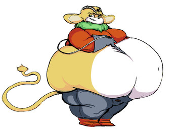 anthro belly big_belly clothing female huge_belly hyper hyper_belly midriff obese obese_anthro obese_female overweight overweight_anthro overweight_female simple_background solo white_background grindaviking sega sonic_the_hedgehog_(series) thunderbolt_the_chinchilla chinchilla chinchillid mammal rodent 2015