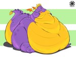 american_flag anthro claws fangs flag flag_(object) hand_on_belly holding_flag holding_object horn immobile looking_at_viewer male morbidly_obese morbidly_obese_anthro morbidly_obese_male navel nude obese obese_anthro obese_male one_eye_closed open_mouth overweight overweight_anthro overweight_male purple_body raised_tail scales sitting smile smiling_at_viewer solo tail teeth toe_claws tongue united_states_of_america wings wink dino.d.dice activision european_mythology mythology spyro_the_dragon spyro dragon mythological_creature mythological_scalie scalie western_dragon 2020 4:3 hi_res signature