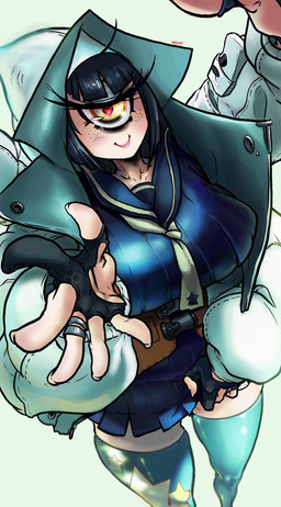 1_eye big_breasts breasts clothed clothing female heart_eyes heart_symbol looking_at_viewer not_furry solo noblood cyclops humanoid hi_res