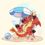 anthro ball beach beach_ball beach_chair beach_umbrella chair eyewear furniture glasses inflatable male outside parasol pool_toy solo sunglasses umbrella henryjdoe mythology milo_(fuznud) dragon eastern_dragon mythological_creature mythological_scalie scalie hi_res