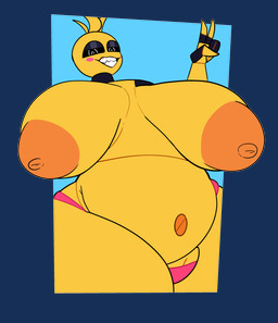 anthro belly big_belly big_breasts breasts female genitals huge_belly huge_breasts machine nipples non-mammal_breasts non-mammal_nipples nude overweight overweight_anthro overweight_female screw_navel solo thick_thighs vulva vulva_slip wide_hips inkyproduction five_nights_at_freddy's five_nights_at_freddy's_2 scottgames toy_chica_(fnaf) animatronic avian bird robot absurd_res alpha_channel hi_res