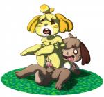 4_toes <3 anal animal_crossing anthro anus balls barefoot beige_hair black_nose blonde_hair blue_nose breasts brown_fur brown_hair buckteeth butt buzzlebee canine clothed clothing cum cum_in_ass cum_inside cum_on_leg digby_(animal_crossing) dog erection female fur hair half-dressed hand_on_breasts happy incest isabelle_(animal_crossing) knot male mammal nintendo nude one_eye_closed open_mouth orgasm penis pink_penis plain_background pussy raised_leg reverse_cowgirl_position sex shadow shiny shirt sibling smile straight teeth tongue tongue_out twincest twins video_games white_background yellow_fur
Rating: Explicit
Score: 9
User: forkU
Date: November 05, 2013
