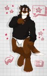 anthro black_clothing black_hoodie black_topwear briefs bulge clothing drawyourfursona hoodie hoodie/briefs_meme male solo standing topwear underwear white_clothing white_underwear mooexe meme_clothing mammal mustelid musteline stoat true_musteline weasel absurd_res hi_res meme