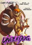 2018 animal_genitalia anthro balls bed black_body black_fur breasts cafe_plaisir canid canine comic cover cover_art cover_page dark_violet digital_media_(artwork) dryftwood62 female feral fully_sheathed fur furniture generation_1_pokemon generation_2_pokemon generation_4_pokemon genitals group growlithe herc_(under_dog) hi_res high-angle_view houndoom larger_male lopunny lying male mammal nintendo nipples nude on_bed orange_body orange_fur pokemon pokemon_(species) pussy relaxing selene_(under_dog) sheath size_difference smaller_male smile text tycho_(under_dog)