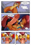 2020 5_fingers anthro archie_comics areola blue_eyes breasts chipmunk claydust clothed clothing comic dialogue digital_media_(artwork) dr._eggman duo english_text erection eyelashes eyes_closed female fingers forced genitals ground_squirrel hair hi_res human human_on_anthro interspecies male male/female mammal nipples oral penis rape rodent sally_acorn sciurid sega sex sonic_the_hedgehog_(archie) sonic_the_hedgehog_(comics) sonic_the_hedgehog_(series) speech_bubble text vein