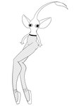 ambiguous_gender ballet blank_stare clothing dance_shoes dancewear fishnet_clothing fishnet_leggings fishnet_legwear footwear leggings legwear long_legs mouthless plant pointe_shoes shoes silly solo stockings very_long_legs caloxya nintendo pikmin elemental_creature flora_fauna humanoid pikmin_(species) yellow_pikmin absurd_res hi_res monochrome sketch