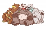 3_toes bear beartic biceps black_nose body_markings brown_fur chubby claws fur grey_fur grizzly_bear looking_at_viewer male markings nintendo panda pangoro pokémon polar_bear sitting unknown_artist ursaring video_games white_fur
Rating: Safe
Score: 10
User: BlackBoltEX
Date: August 17, 2013