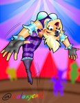 alternate_costume anthro breasts butt clothing female fur hair jumping short_hair solo tight_clothing alluringtail activision crash_bandicoot_(series) crash_team_racing_(series) isabella_bandicoot bandicoot mammal marsupial hi_res