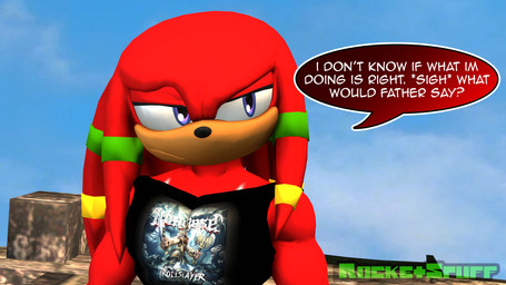 anthro biceps clothing eyebrows half-closed_eyes male muscular muscular_male narrowed_eyes raised_eyebrow shirt solo speech_bubble talking_to_self tank_top topwear worried rocketspuff sega sonic_the_hedgehog_(series) knuckles_the_echidna echidna mammal monotreme 16:9 3d_(artwork) 4k absurd_res digital_media_(artwork) hi_res widescreen