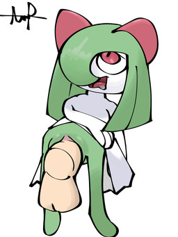 bodily_fluids clothed clothing erection female genital_fluids genitals hair open_mouth penis sex simple_background potetos33 nintendo pokemon generation_3_pokemon humanoid kirlia pokemon_(species) 3:4 digital_media_(artwork) hi_res