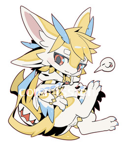 3_claws 4_ears ambiguous_gender anthro big_pupils blue_body chibi claws cloak cloak_only clothed clothing emoji eyebrows featureless_crotch feet finger_claws fingers head_tuft mostly_nude mostly_nude_ambiguous mostly_nude_anthro mouth_closed multi_ear multicolored_body pink_inner_ear pupils red_eyes simple_background smiley_face solo speech_bubble tail tan_body toe_claws tuft white_background winged_arms wings yellow_body yellow_tail theresnobody827 avali avian 2026 digital_drawing_(artwork) digital_media_(artwork) full-length_portrait hi_res portrait shaded watermark