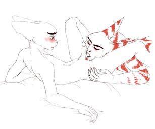 anthro blush duo erection eyes_closed genitals head_in_crotch humanoid_genitalia humanoid_penis licking lying male male/male nude on_back penis simple_background tongue tongue_out white_background ssaoirsse ratchet_and_clank sony_corporation sony_interactive_entertainment alister_azimuth ratchet_(ratchet_and_clank) lombax mammal sketch source_request