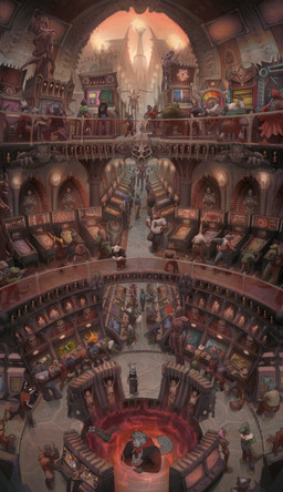 ambiguous_gender anthro dancing detailed_background female fighting_game group guitar hell inside male musical_instrument occult_symbol pentacle pentagram pinball plucked_string_instrument portal rhythm_game string_instrument symbol zhjake guitar_hero dumbwhore_(redic-nomad) jaz_(laughingboye) nbdog alligator alligatorid avian bear bovid bovine canid canine canis cattle cetacean crocodilian demon dolphin domestic_dog fish gecko human humanoid lagomorph leporid lizard mammal marine monster mouse murid murine oceanic_dolphin orca rabbit rat reptile rodent scalie shark snake taur toothed_whale absurd_res hi_res