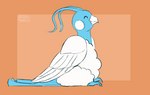 beak feathers feral fluffy happy stomping strutting walking whistling wings conditional_dnp pocketpaws nintendo pokemon altaria generation_3_pokemon pokemon_(species) 2d_animation animated frame_by_frame short_playtime