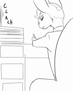 anthro balls bodily_fluids bullying cum cum_on_face deep_throat desk duo fellatio furniture genital_fluids genitals humanoid_genitalia humanoid_penis internal internal_fellatio internal_oral male male/male oral oral_penetration paperwork penetration penile penis penis_on_tongue reverse_mouth_shot sex sitting size_difference table throbbing throbbing_balls throbbing_penis unprofessional_behavior uvula notactuallyhere xellos bengal_tiger felid lagomorph mammal pantherine tiger 4:5 animated greyscale monochrome