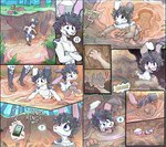 anthro asphyxiation bad_luck blush bodily_fluids buried_alive clothed clothing death drowning hair heart_symbol helpless male mostly_nude mud muddy peril phone_call quicksand scared sinking solo tears topless colbycat keen_(superdrake2017) lagomorph leporid mammal rabbit 2023 comic hi_res