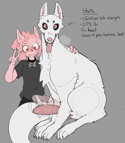 animal_genitalia animal_penis anthro anthro_on_feral bdsm bestiality blush bodily_fluids bondage bound canine_genitalia canine_penis drooling duo erection female feral genital_fluids genitals gesture hand_gesture humanoid_on_feral imminent_bestiality imminent_sex in_heat interspecies_bestiality knot knotted_penis looking_at_genitalia looking_at_penis looking_at_viewer looking_down male male/female motion_lines motion_outline nervous penis precum saliva size_difference sweat v_sign gigawix bravo_(bravobunny) canid canine canis humanoid mammal wolf hi_res trans_(lore) trans_woman_(lore)