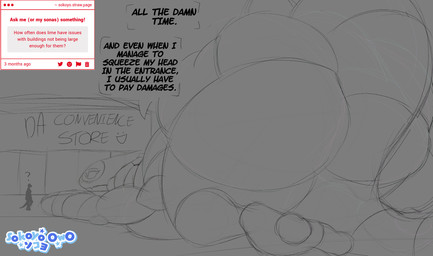 3_toes 4_fingers anthro ass_up big_breasts big_butt breasts butt butt_focus feet female fingers lying lying_on_ground machine macro muscular muscular_anthro muscular_female on_front on_ground size_difference solo speech_bubble tail text thick_thighs toes sokoyo_owo lime_(sokoyo_owo) robot synth_(vader-san) hi_res