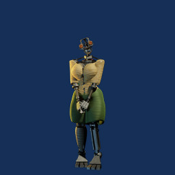 3_toes 4_fingers big_breasts bottomwear breasts clothing endoskeleton feet female fingers front_view glistening glistening_body glistening_bottomwear glistening_clothing glistening_shirt glistening_skirt glistening_topwear glowing glowing_eyes green_bottomwear green_clothing green_skirt grey_body looking_at_viewer machine not_furry open_mouth orange_eyes shirt simple_background skirt solo spiral spiral_eyes standing teeth toes topwear transparent_background wide_hips yellow_clothing yellow_shirt yellow_topwear atumalaca atumalaca_(modeler) five_nights_at_freddy's five_nights_at_freddy's:_security_breach scottgames steel_wool_studios the_mimic_(fnaf) animatronic humanoid robot robot_humanoid 1:1 2025 3d_(artwork) alpha_channel digital_media_(artwork) full-length_portrait hi_res portrait