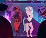 anthro breasts butt cotton_rose dancing duo female hair havoc_(mlp) leather male male/female nipple_tape pasties tail tape thick_thighs wings chapaevv hasbro my_little_pony fan_character club_(disambiguation) absurd_res comic digital_media_(artwork) hi_res