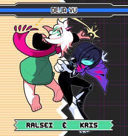 2_horns abstract_background ambiguous_gender ambiguous_human anthro armor barefoot biped blue_body blue_skin cape clothed clothed_anthro clothed_human clothing duo eyewear feet fully_clothed fully_clothed_human fur gesture glasses hand_gesture horn male pointing scarf text wearing_glasses white_body white_fur discommunicator deltarune sega sonic_advance_3 sonic_the_hedgehog_(series) undertale_(series) kris_dreemurr ralsei bovid caprine darkner goat human mammal 2025 character_name digital_media_(artwork) english_description english_text full-length_portrait pixel_(artwork) portrait nonbinary_(lore)