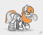 bottomwear clothing cosplay crossover_cosplay female feral footwear ponification pseudo_hair shoes shorts smile sneakers solo tail tentacle_hair tentacle_tail tentacles unusual_anatomy unusual_tail ather_os hasbro my_little_pony nintendo splatoon inkling_girl equid equine horse mammal pony 2025 absurd_res crossover hi_res monochrome