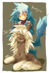 ambiguous_gender blue_hair duo hair kemono long_hair one_eye_closed kolshica animal_humanoid domestic_cat felid feline felis humanoid mammal siamese