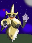 2014 aegislash animate_inanimate beckoning big_breasts big_nipples blush bodily_fluids breast_squish breasts crockwad dripping eyelashes female generation_6_pokemon genitals gesture grass huge_breasts huge_nipples lactating light living_melee_weapon living_sword living_weapon melee_weapon moonlight night nintendo nipples not_furry outside plant pokemon pokemon_(species) pussy sky solo squish star starry_sky sword weapon