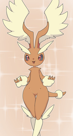 3_fingers :3 ambiguous_gender anthro black_sclera blush brown_body brown_fur butt butt_from_the_front cute_fangs fangs featureless_crotch fingers fur fusion open_mouth open_smile pokemon_fusion red_eyes red_nose simple_background smile solo sparkles tail tan_body tan_fur teeth hurai_of_kaki fakemon nintendo pokemon pokemon_legends_z-a generation_4_pokemon generation_9_pokemon lopunny mega_dragonite mega_evolution pokemon_(species) 2025 absurd_res digital_media_(artwork) hi_res