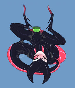 anal anal_masturbation anal_penetration anthro autofellatio autofellatio_while_penetrated balls black_body black_exoskeleton blue_background blush digitigrade dildo dildo_in_ass dildo_insertion exoskeleton genitals leg_spikes male masturbating_while_penetrated masturbation medial_ring non-mammal_balls object_in_ass one_eye_closed oral oral_masturbation penetration penile penile_masturbation penis penis_in_mouth penis_in_own_mouth red_body sex_toy sex_toy_in_ass sex_toy_insertion simple_background solo spikes spikes_(anatomy) tail upside_down famousartpotato hollow_knight_(franchise) team_cherry church_(tasla_venhyle) fan_character arthropod insect 2023 dated hi_res nonbinary_(lore)
