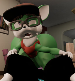 ahegao anthro balls barely_visible_balls barely_visible_genitalia baseball_cap big_balls big_butt bottomless bottomless_male bottomwear butt clothed clothing deep_throat duo eyewear femboy genitals glasses hat headgear headwear heterochromia huge_balls huge_butt hyper hyper_balls hyper_genitalia looking_pleasured male male/male oral oral_penetration pants penetration shirt tank_top thick_thighs topwear torn_bottomwear torn_clothing torn_pants kirby_animatez sega sonic_the_hedgehog_(series) ezra_the_gaia fan_character vincent_(onyxsplash) canid canine canis chihuahua domestic_dog gaia mammal toy_dog 3d_(artwork) digital_media_(artwork) hi_res