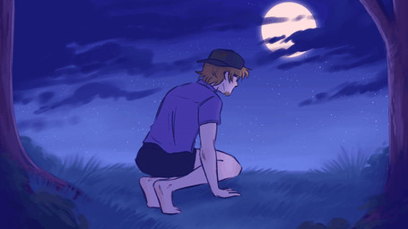 after_transformation all_fours anthro athletic athletic_anthro athletic_male backwards_baseball_cap backwards_hat barefoot baseball_cap biped black_claws black_lips black_markings blue_highlights blue_markings blue_nose bottomwear brown_body brown_fur brown_hair claw_growth claws clenched_teeth clothing clothing_scraps cloud countershading crouching destroyed_clothing digitigrade dipstick_ears dipstick_fingers dipstick_tail dipstick_toes ear_markings ears_back eyes_closed eyewear facial_hair feet field finger_claws fingers fluffy fluffy_tail forced forced_transformation full_moon fur fur_growth glasses glasses_on_floor goatee grass growth hair hair_to_fur hands_on_ground hat head_back head_tuft headgear headwear highlights_(coloring) howl human_to_anthro humanoid_feet imminent_transformation kneeling leg_markings light lips male mane mane_growth markings mid_transformation moon moonlight multicolored_body multicolored_ears multicolored_fur muscle_growth neck_tuft night nude outside paws pivoted_ears plant plantigrade plantigrade_to_digitigrade sharp_teeth shirt shorts sky snout snout_growth socks_(marking) solo species_transformation star starry_sky t-shirt tail tail_growth tail_markings tailsplosion tan_body tan_fur tearing_bottomwear tearing_shorts tearing_t-shirt tearing_topwear teeth toe_claws toes topwear torn_bottomwear torn_clothing torn_shirt torn_shorts torn_t-shirt torn_topwear transformation tree tuft white_body white_fur white_markings harborsorts mythology epsole canid canine canis domestic_dog fox human husky hybrid mammal mythological_canine mythological_creature nordic_sled_dog spitz werecanid werecanine werecreature weredog werefox werehusky werewolf wolf 16:9 animated cool_colors shaded short_playtime simple_shading widescreen